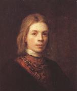 Samuel van hoogstraten Self-portrait with a Medallion on a gold chain (mk33) oil painting